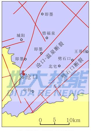 威海呼雷湯溫泉地質圖